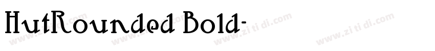 HutRounded Bold字体转换